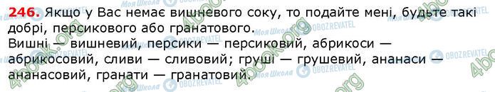 ГДЗ Українська мова 6 клас сторінка 246